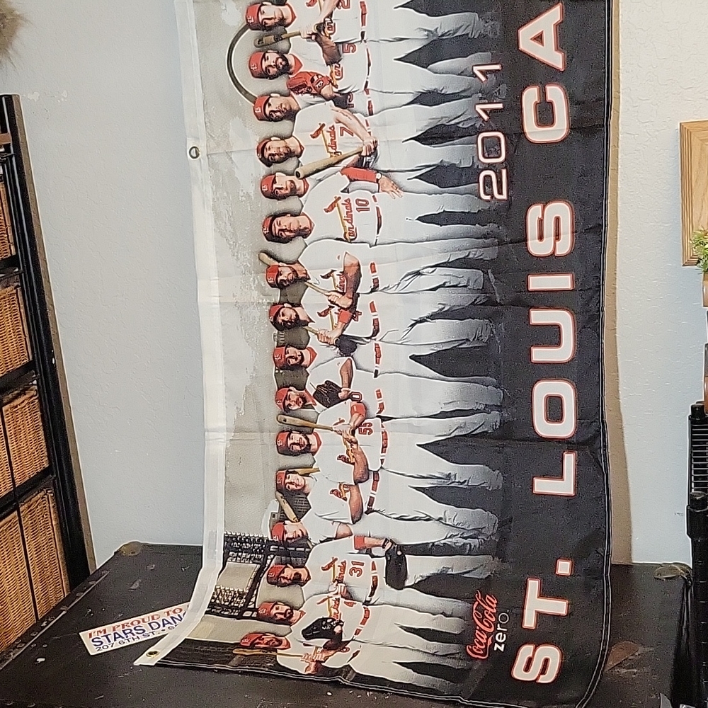 ST Louis Cardinals 2011 Sponsored Banner w Grommets